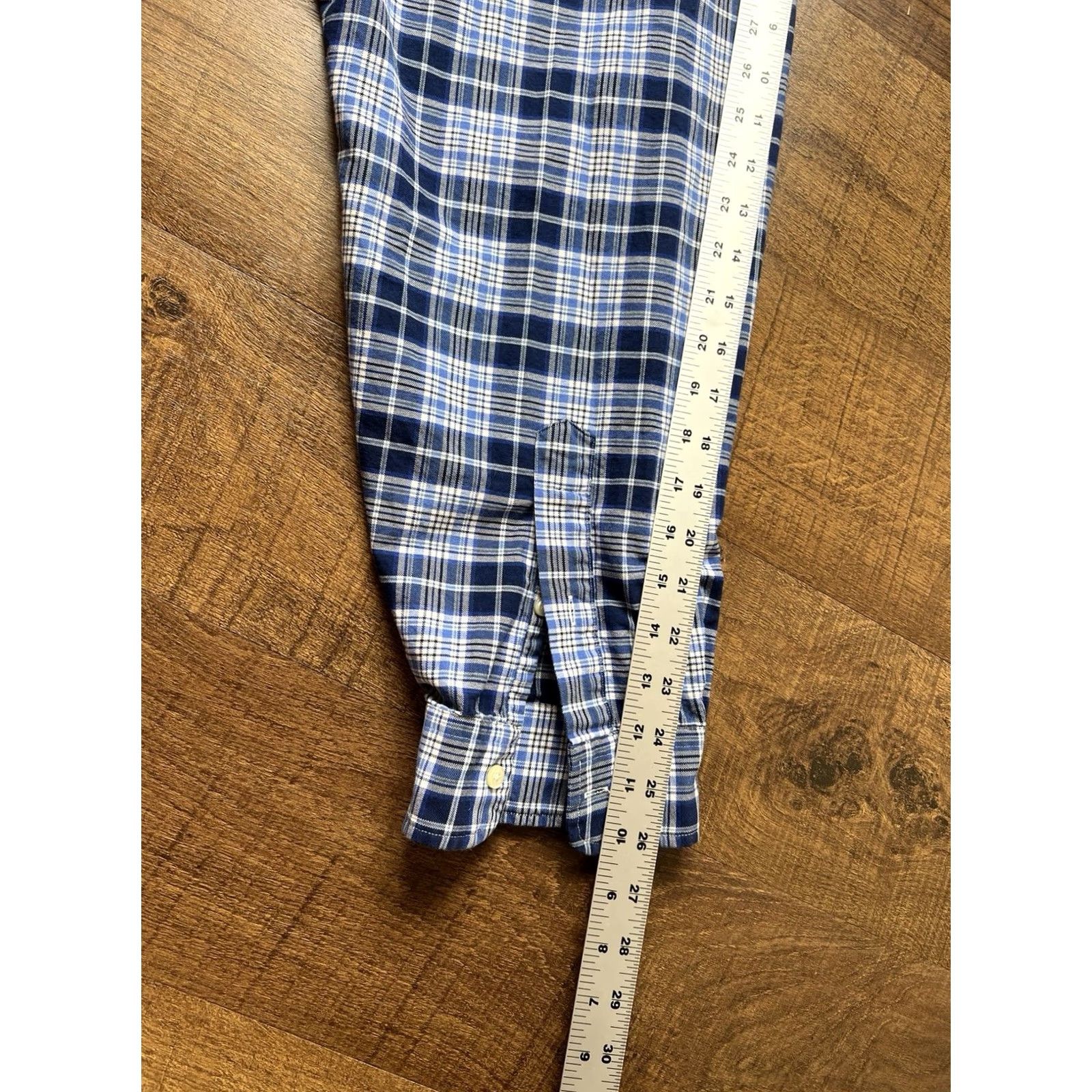 Polo Ralph Lauren Polo Ralph Lauren Shirt Mens 4XB Blue Plaid Oxford Button-Down Preppy Oxford Cotton Button Up Big & Tall Boys? Size US XXL / EU 58 / 5 - 8 Thumbnail
