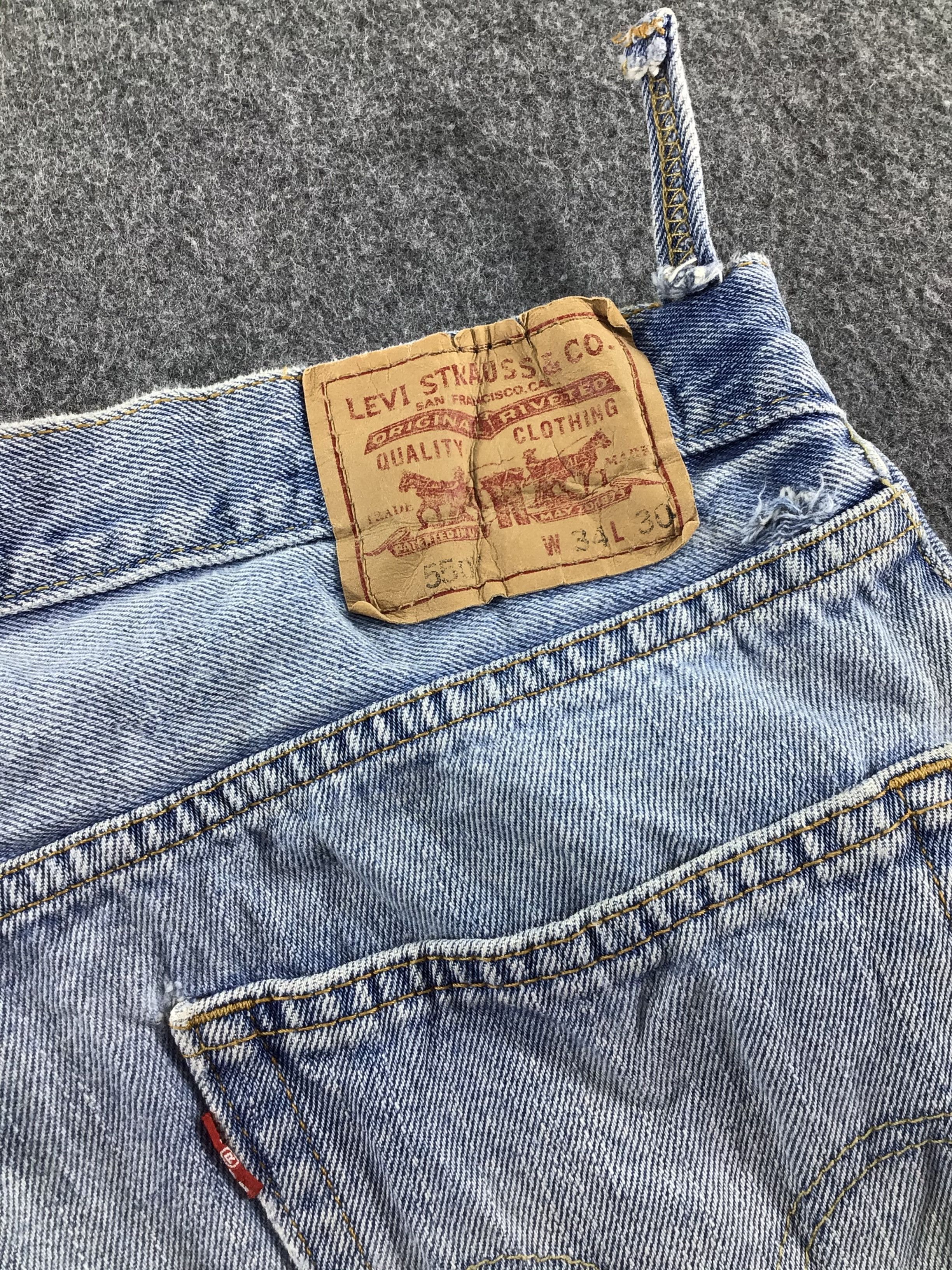 Levi's Vintage Levis 550 Jeans Medium Wash Denim -J426 Size US 34 / EU 50 - 5 Thumbnail