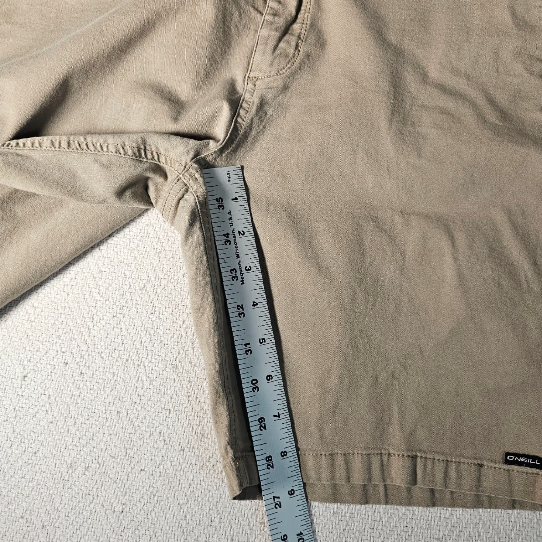 O'Neill VINTAGE O'Neill Chino Shorts Men's Size 32 Casual Cotton Blend Beige Tan Surf Skate Size US 32 / EU 48 - 7 Thumbnail
