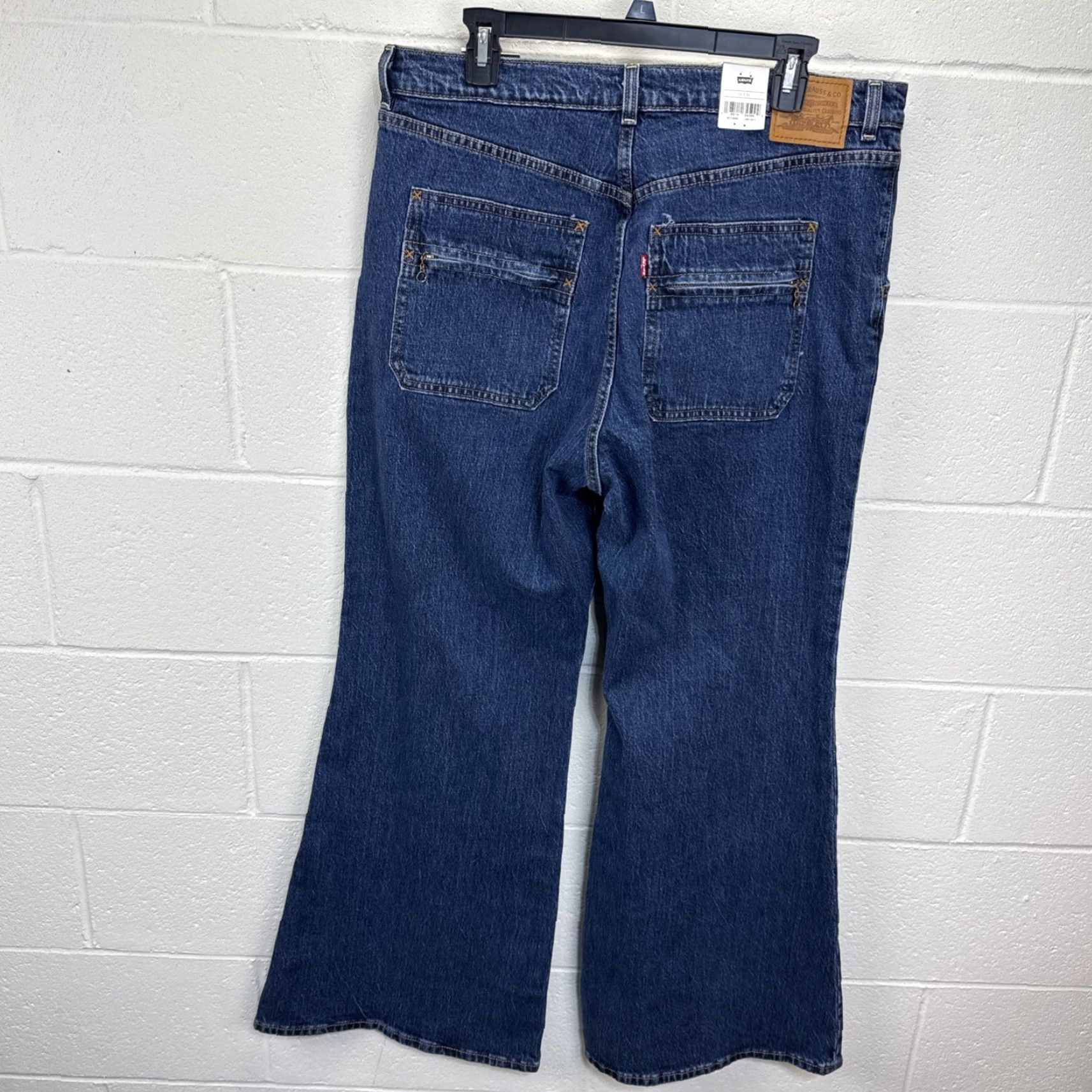 Levi's Levi's Jeans Ribcage Bell High Rise 33x32 Blue Stretch Denim 5-Pocket Zip Button Womens Regular Size 24" / US 00 / IT 34 - 7 Thumbnail