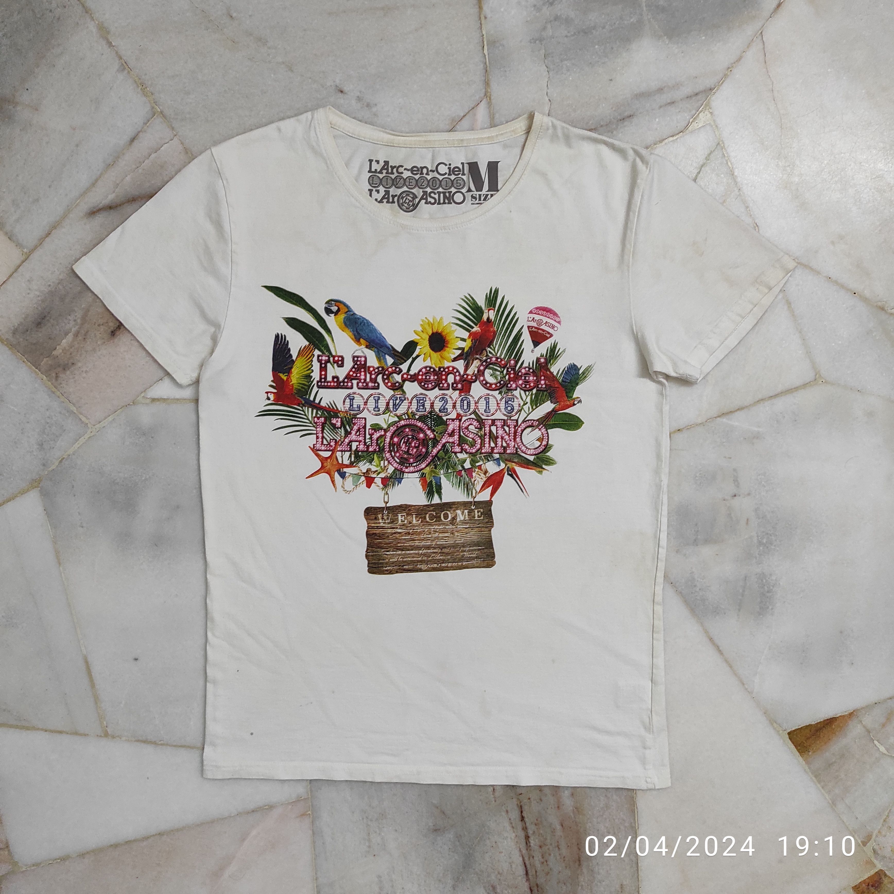 Band Tees LIVE 2015 L Arc en Ciel L 'AR CASINO PROMO TEE Size US S / EU 44-46 / 1 - 11 Thumbnail