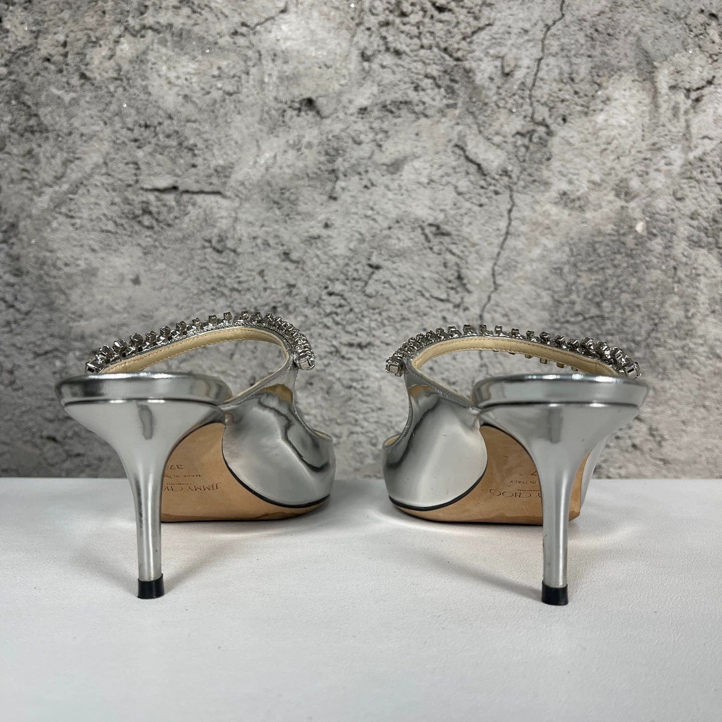 Jimmy Choo Jimmy Choo Women's Heeled Crystal Sandals 37 95New Size US 6.5 / IT 36.5 - 4 Thumbnail