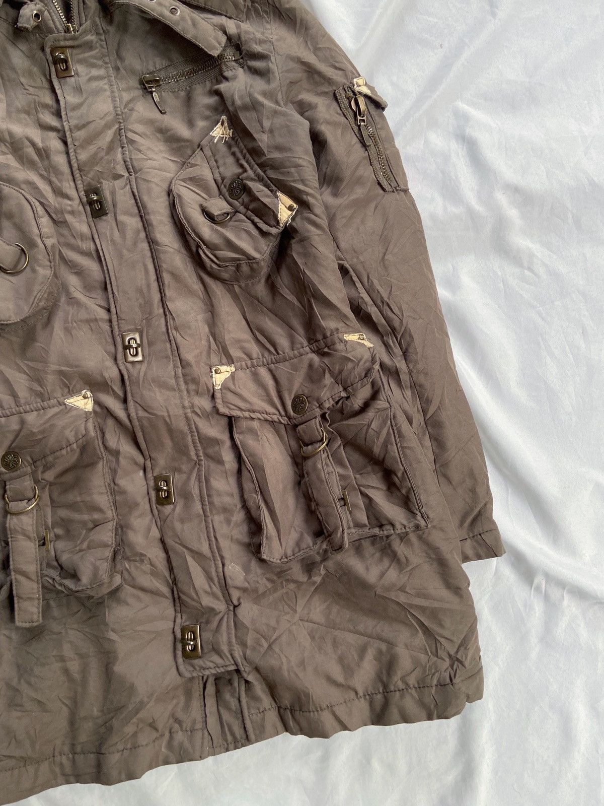 Japanese Brand CECIL MCBEE BONDAGE MULTIPOCKETS ZIP JACKET Size US S / EU 44-46 / 1 - 6 Thumbnail