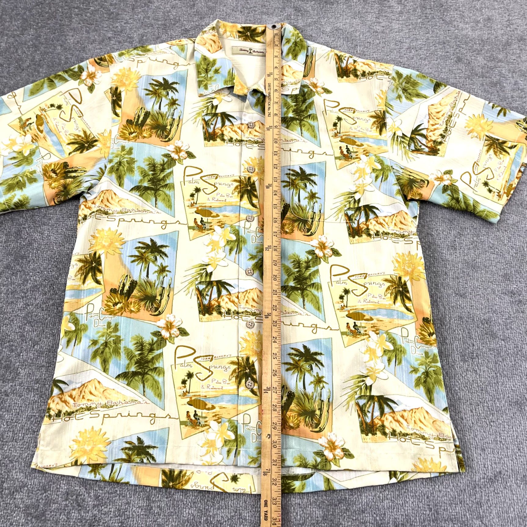 Tommy Bahama Vintage Tommy Bahama Shirt Men Large Palm Springs Hawaiian Floral Silk Button-Up Size US L / EU 52-54 / 3 - 3 Thumbnail