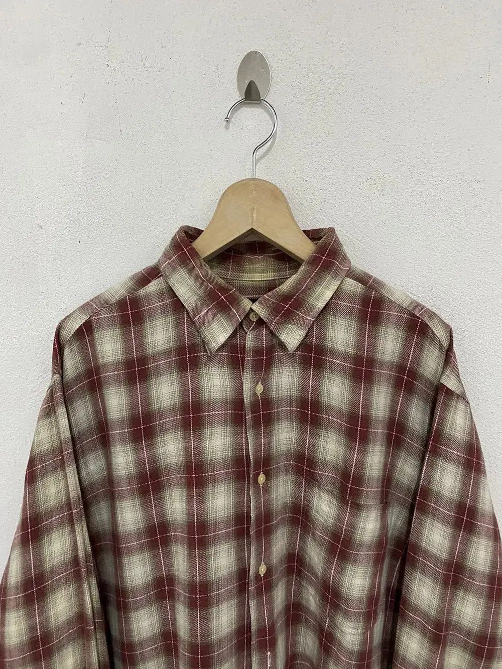 Vintage King & John Plaid Tartan Flannel Shirt Size US L / EU 52-54 / 3 - 3 Thumbnail