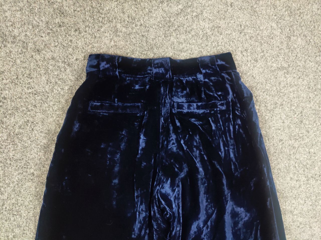 Roberto Collina Roberto Collina Italy Design Velour Wide Leg Dark Blue Pants Size 40" / US 18 - 9 Thumbnail