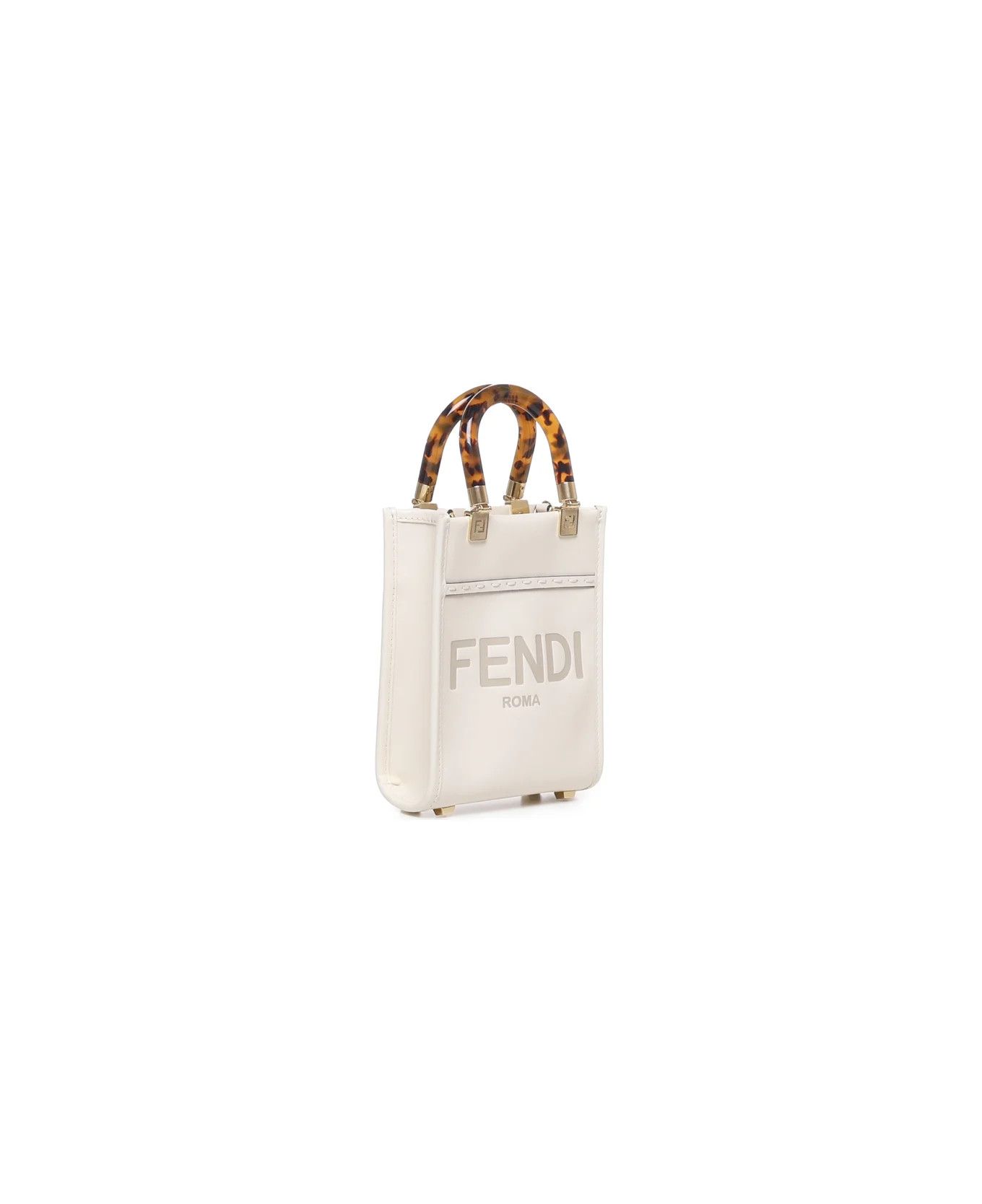 Fendi o1s1wg110326 Size: OS/Mini Sunshine Shopper in White Size ONE SIZE - 2 Thumbnail