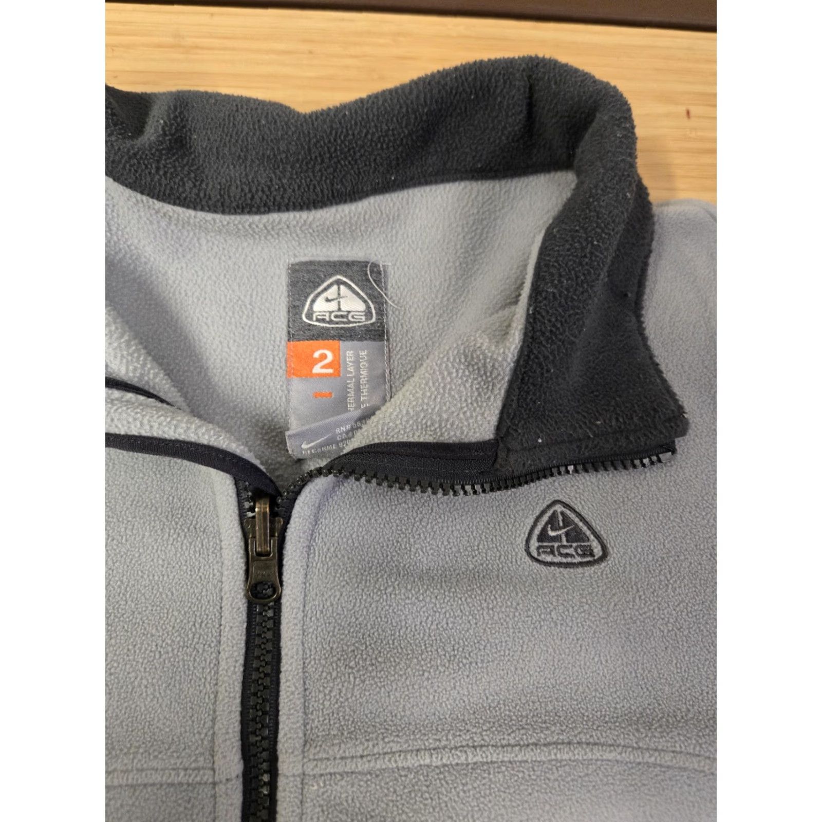 Nike Nike ACG Jacket Mens M Gray Therma Fit Fleece Outdoors Size US M / EU 48-50 / 2 - 4 Thumbnail