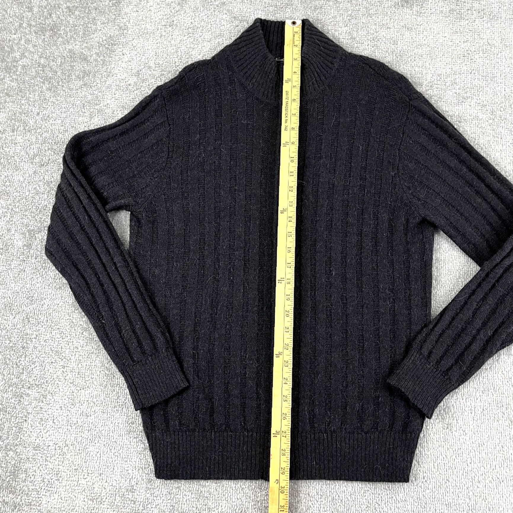 Vintage NORTHERN ISLES Sweater Mens Small Gray Knit Full Zip Jumper Wool Alpaca Blend Size US S / EU 44-46 / 1 - 4 Thumbnail
