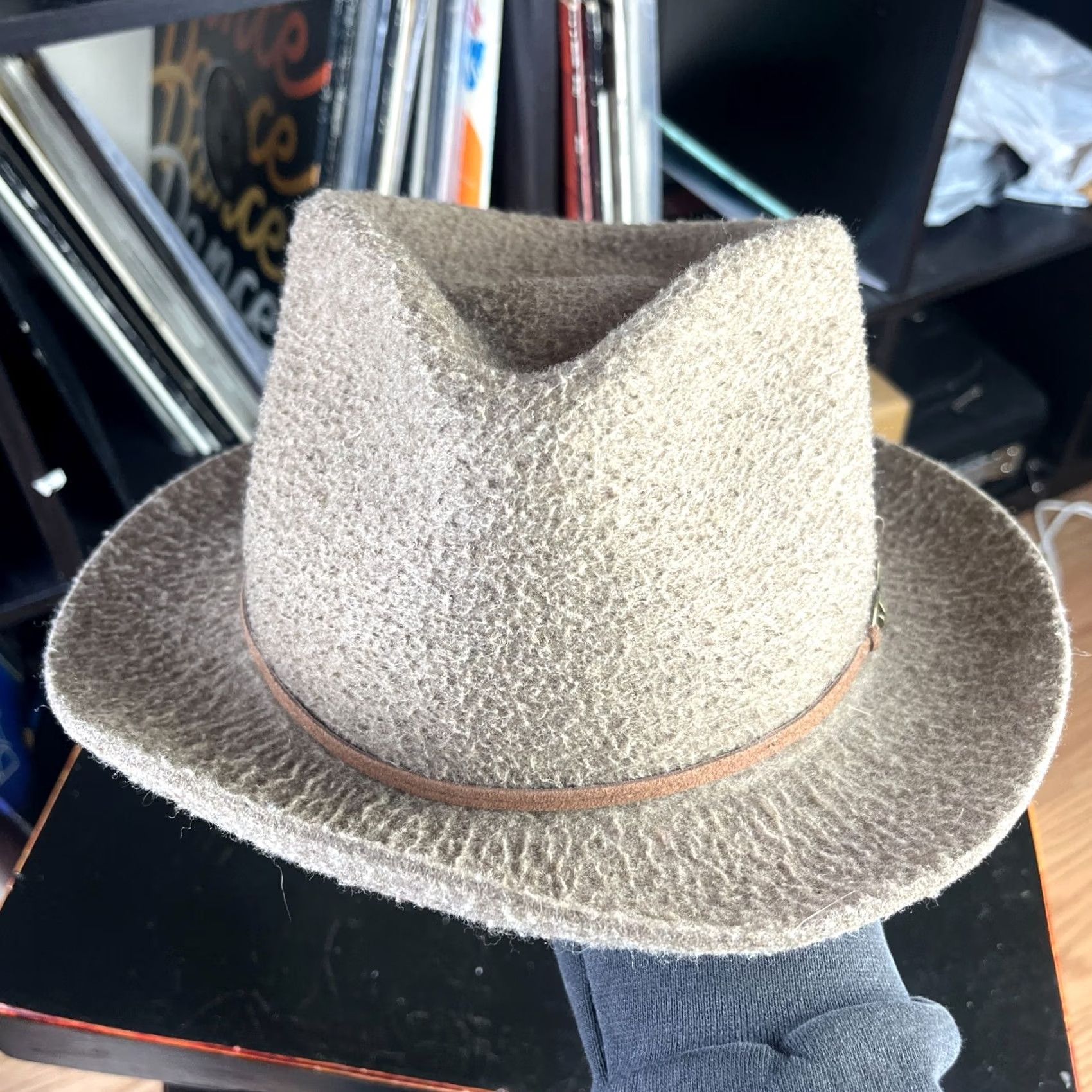 Kangol VINTAGE Kangol Fedora Hat Medium Wool Snap Carter Size ONE SIZE - 3 Thumbnail