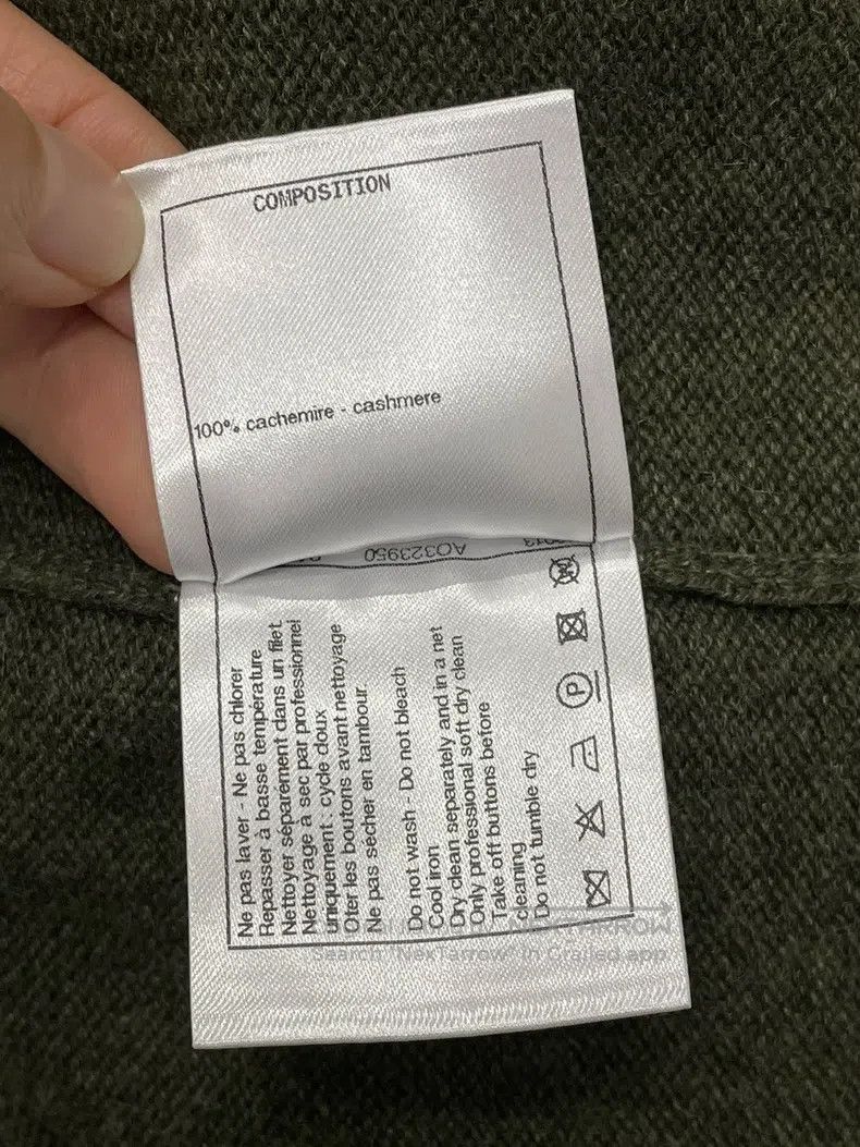 Chanel Chanel Green and yellow long four-pocket cashmere cardigan Size XS / US 0-2 / IT 36-38 - 6 Thumbnail