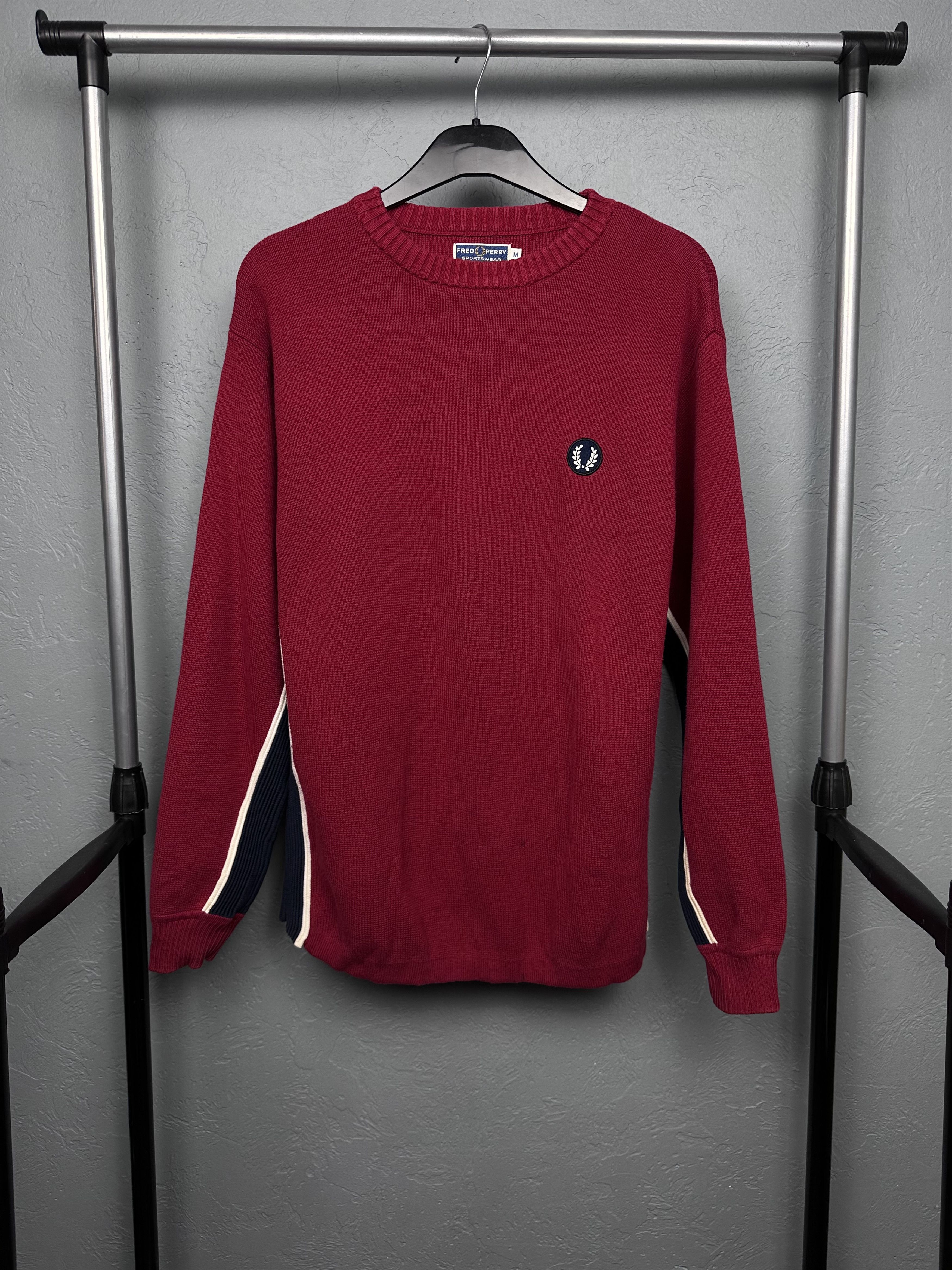Fred Perry Fred Perry Vintage Mens Crew Neck Knit Sweater Size US M / EU 48-50 / 2 - 1 Thumbnail