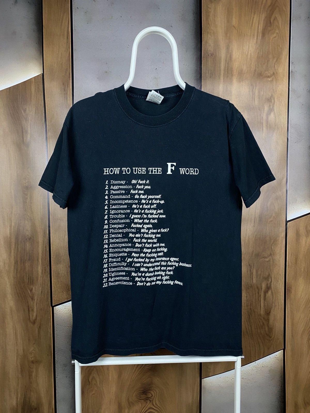 Vintage 🈯️Vintage Humor T-Shirt How To Use The F Word VTG Tee🈯️ Size US M / EU 48-50 / 2 - 1 Thumbnail