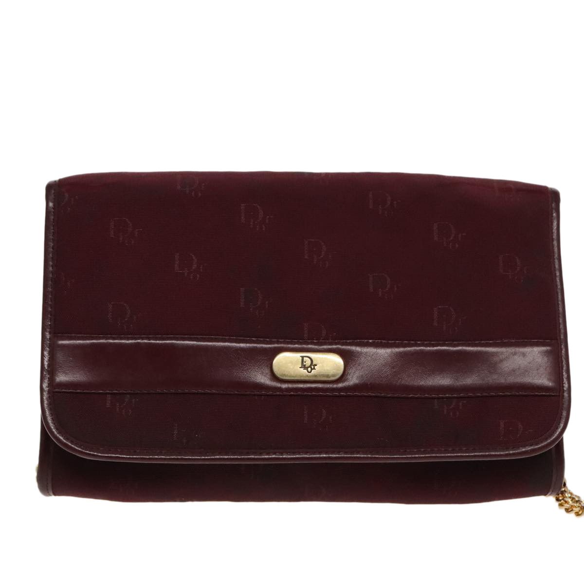 Dior Burgundy Synthetic Shoulder Bag (Pre-Owned) Size ONE SIZE - 1 Thumbnail