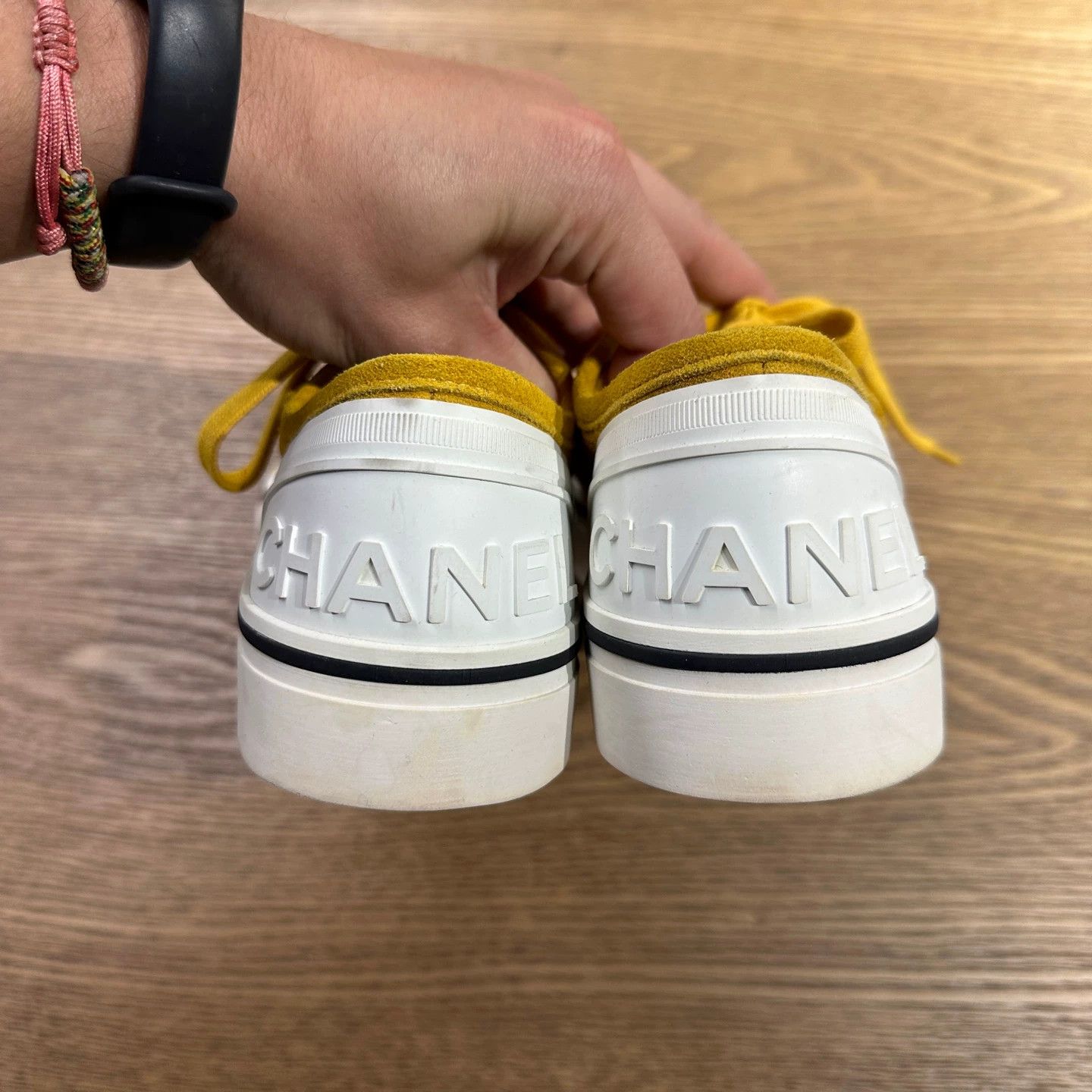 Chanel Chanel feb159 suede logo sneakers 35.5 Size US 4.5 / IT 34.5 - 5 Thumbnail