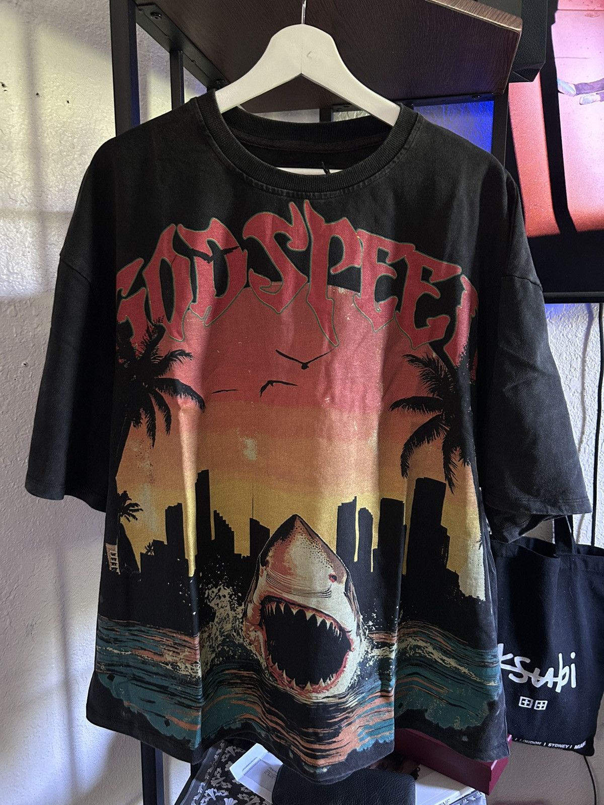 Godspeed Godspeed Miami Shark Tee Size US M / EU 48-50 / 2 - 1 Thumbnail