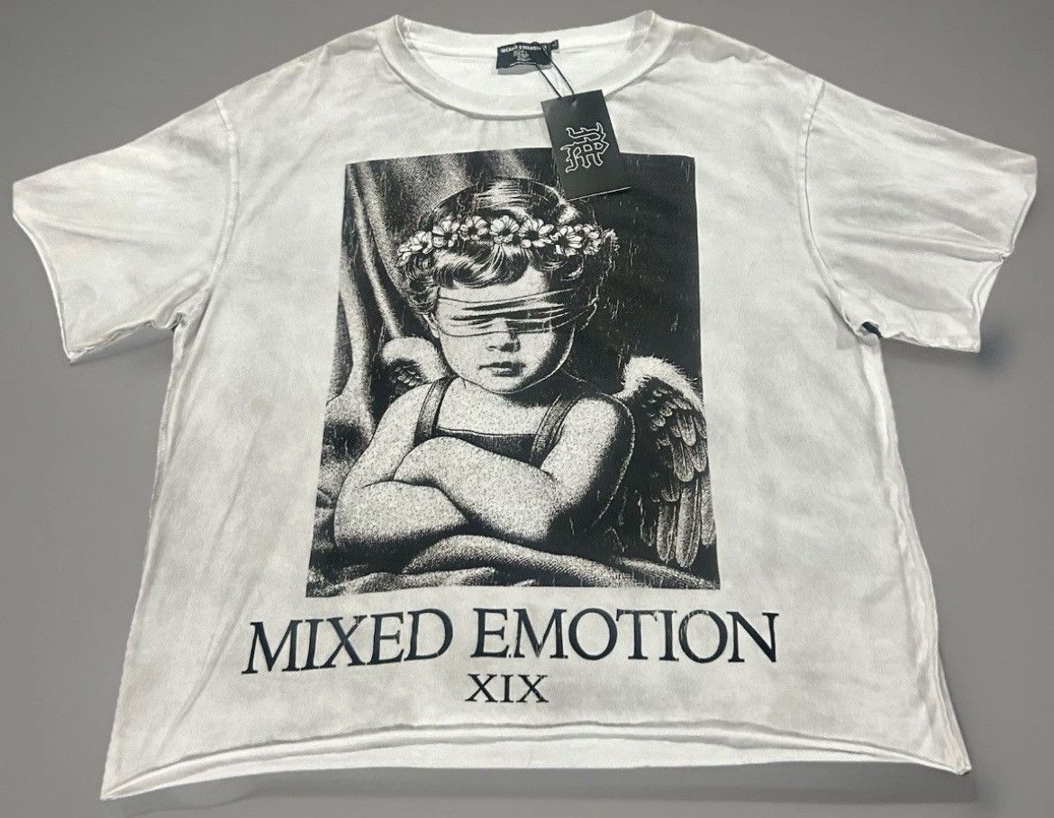 Other Mixed Emotion - "XIX" Blindfolded Angel Graphic Tee - White Size US L / EU 52-54 / 3 - 1 Thumbnail