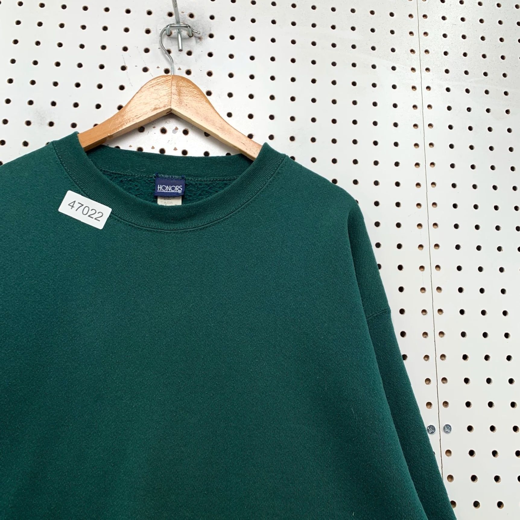 Vintage VINTAGE Honors Fleece Sweatshirt Crewneck Green Mens XL 90s United States Made In Usa Size US XL / EU 56 / 4 - 7 Thumbnail