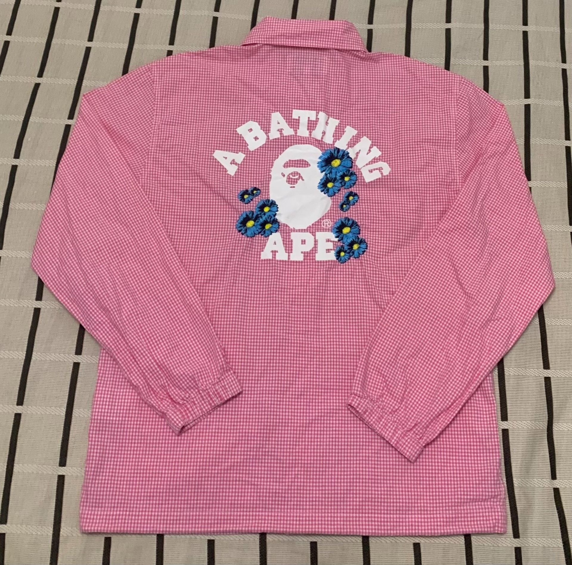 Bape Bape Floral Ape Head Plaid Button Up S Women Size S / US 4 / IT 40 - 1 Thumbnail