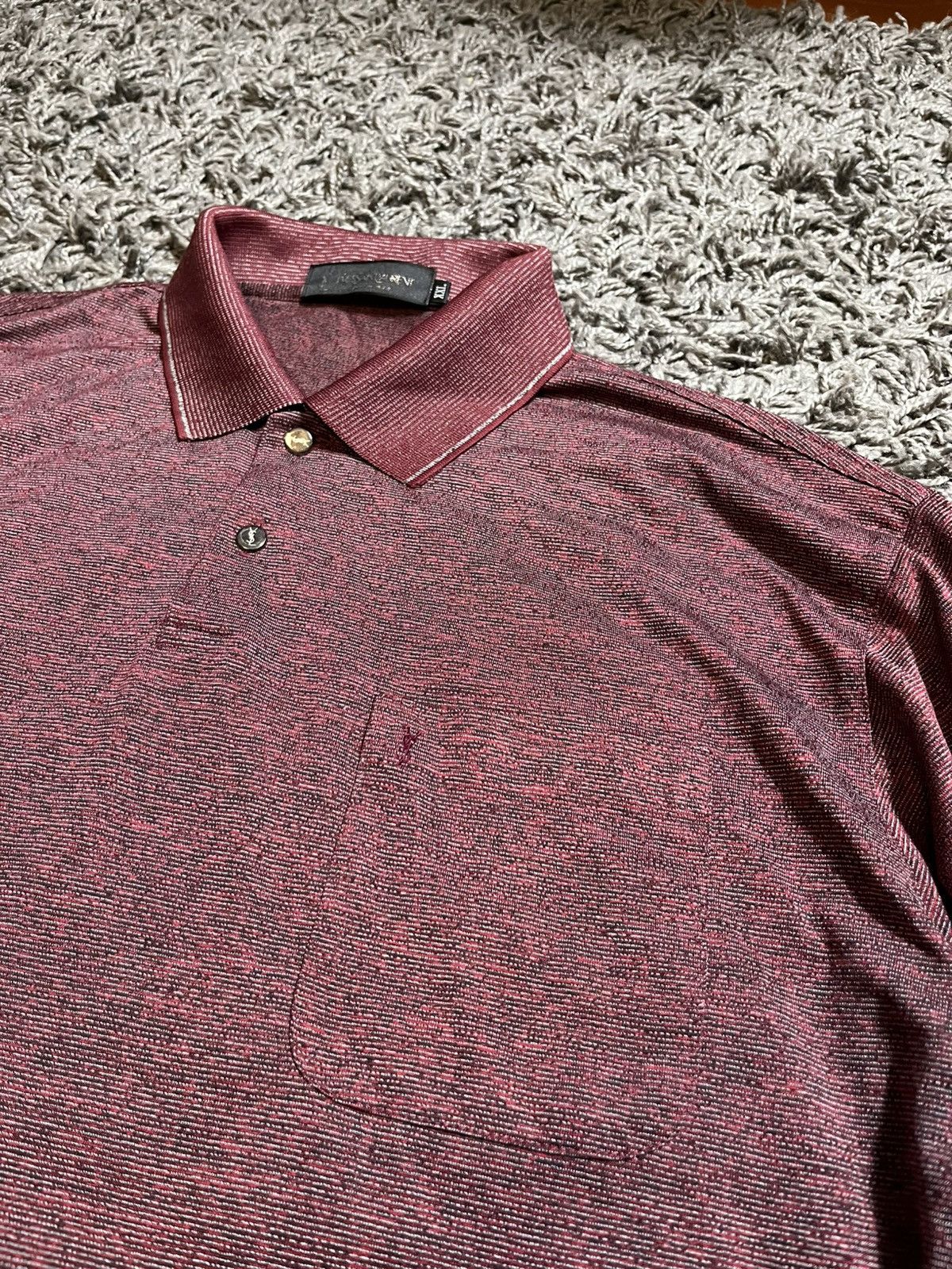 Yves Saint Laurent YVES SAINT LAURENT VINTAGE 00s 100% SILK POCKET LGO T-SHIRT Size US XXL / EU 58 / 5 - 2 Thumbnail