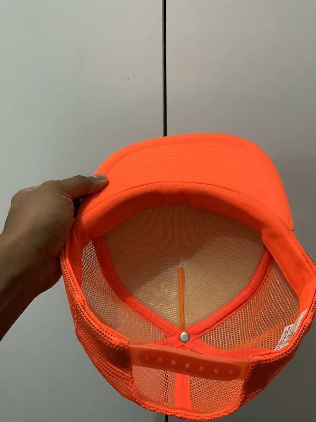 Vintage Vintage Orange Plain Fade Trucker Hat Cap Size ONE SIZE - 8 Thumbnail