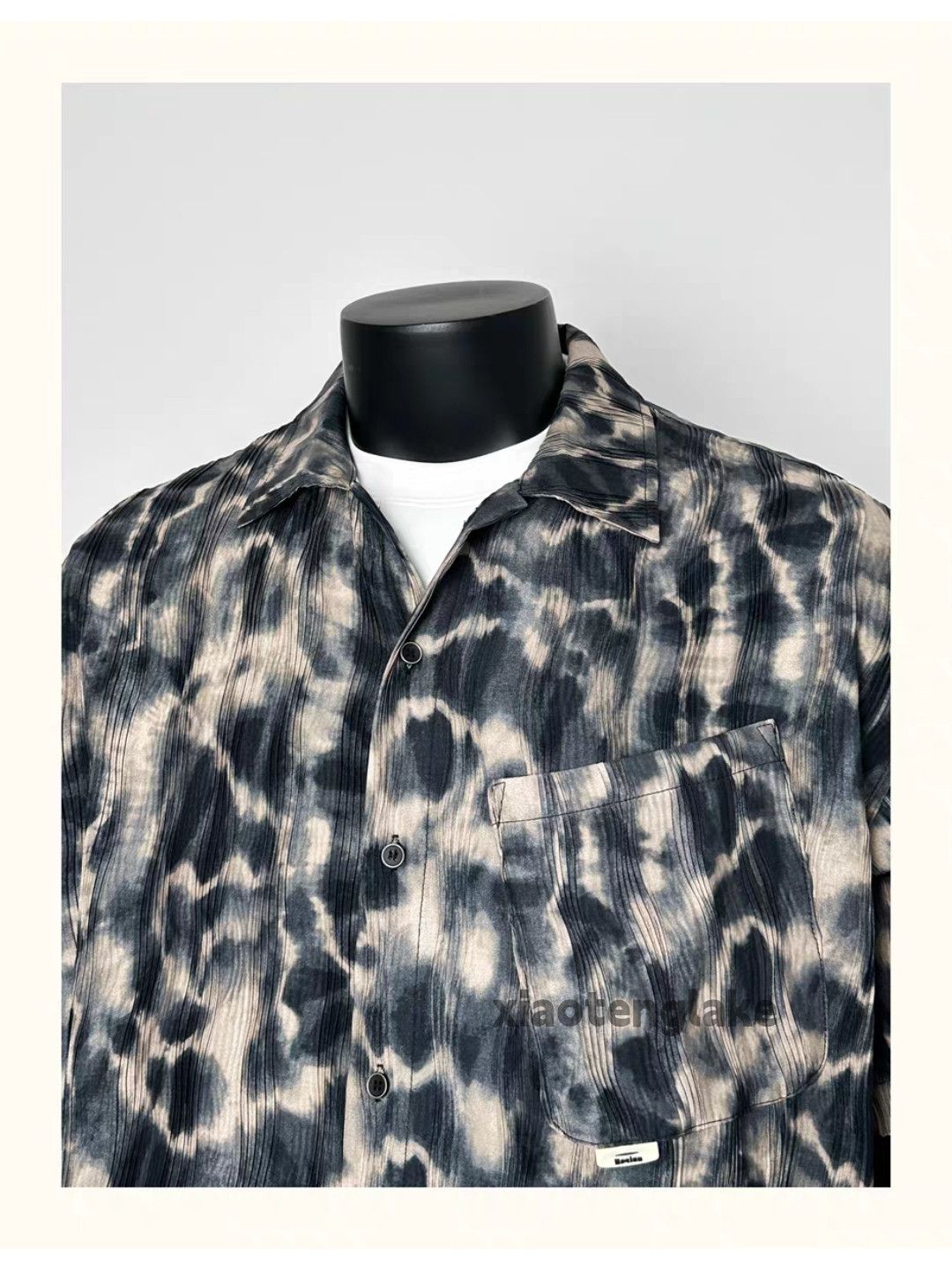 Vintage Unisex washed loose punk hiphop aloha Hawaiian shirt Size US L / EU 52-54 / 3 - 7 Thumbnail