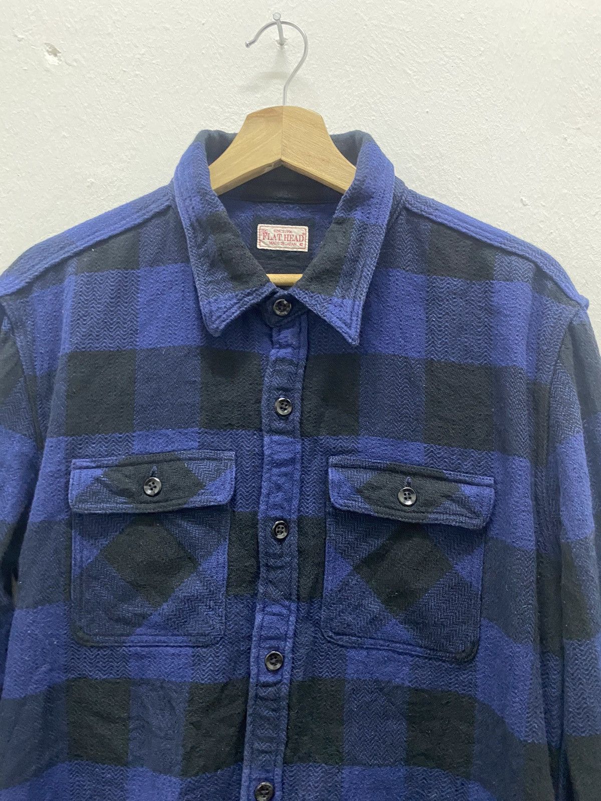 Japanese Brand × The Flat Head The flat head block check work flannel Size US M / EU 48-50 / 2 - 4 Thumbnail