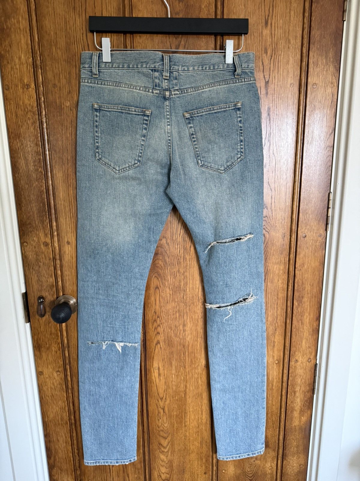 Saint Laurent Paris Holy Grail SS15 Saint Laurent Lenny Kravitz crash rip jeans Size US 31 - 20 Thumbnail
