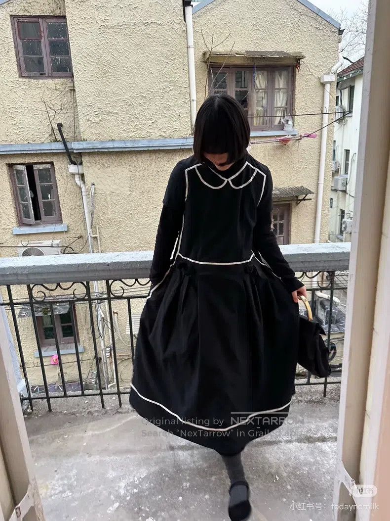 Comme des Garcons Comme Des Garcons Puff Sleeve Embroidered Dress Size M / US 6-8 / IT 42-44 - 6 Thumbnail