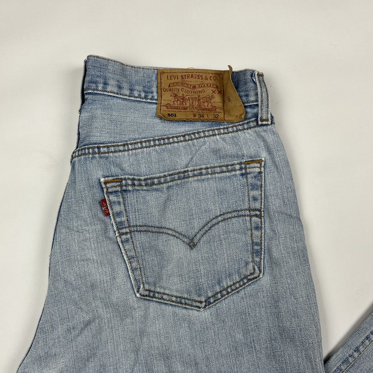 Japanese Brand × Levi's 🔥Vintage 34x32 Levis Denim 501 Made In Usa Jeans pants Size US 34 / EU 50 - 5 Thumbnail