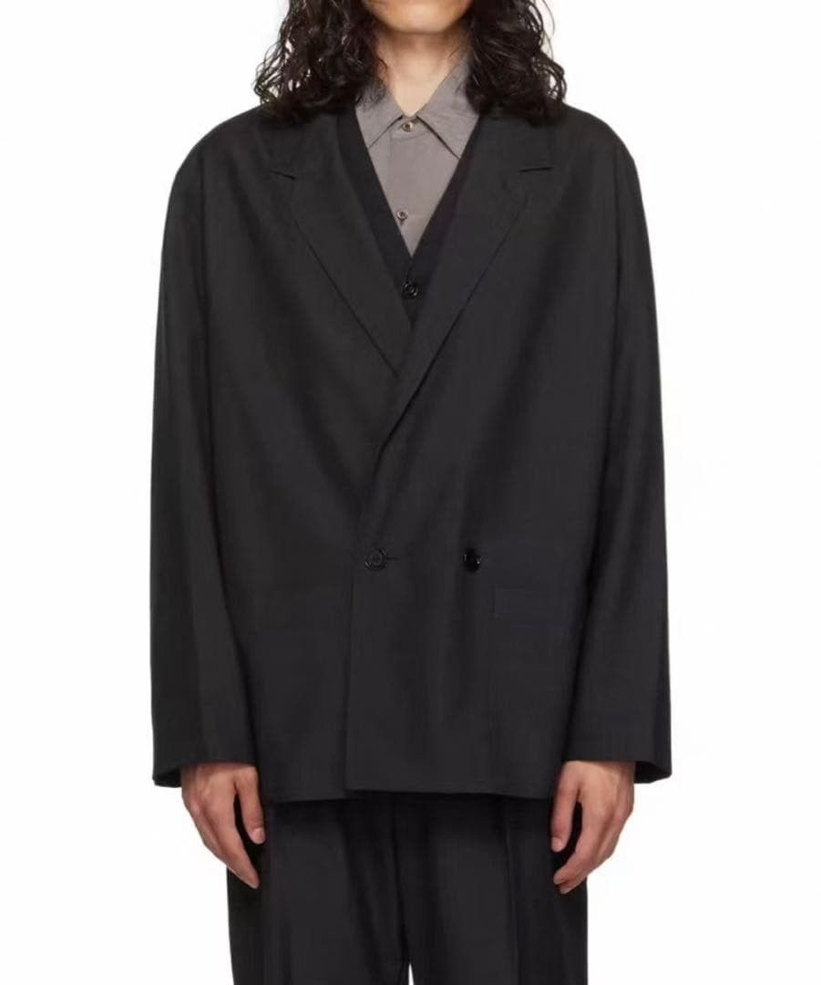 Lemaire LEMAIRE 24SS Workwear Double Breasted Jacket Black 44 Size US S / EU 44-46 / 1 - 6 Thumbnail