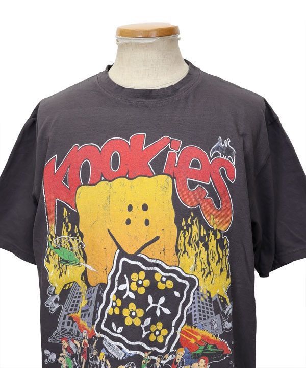 KAPITAL Tenjiku Crew Tee (BUSTER PECKISH BOWY) stk size XL