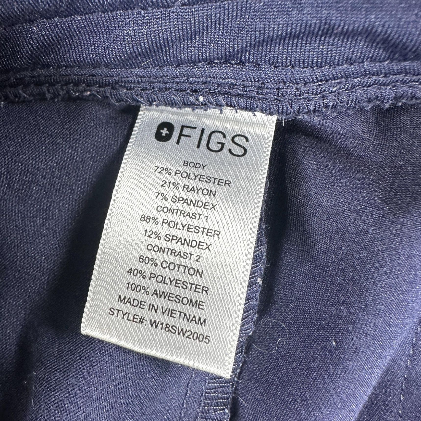 Vintage FIGS Jogger Scrub Pants Mens Medium Blue Technical Collection Cuffed W18SW2005 Size US 31 - 7 Thumbnail