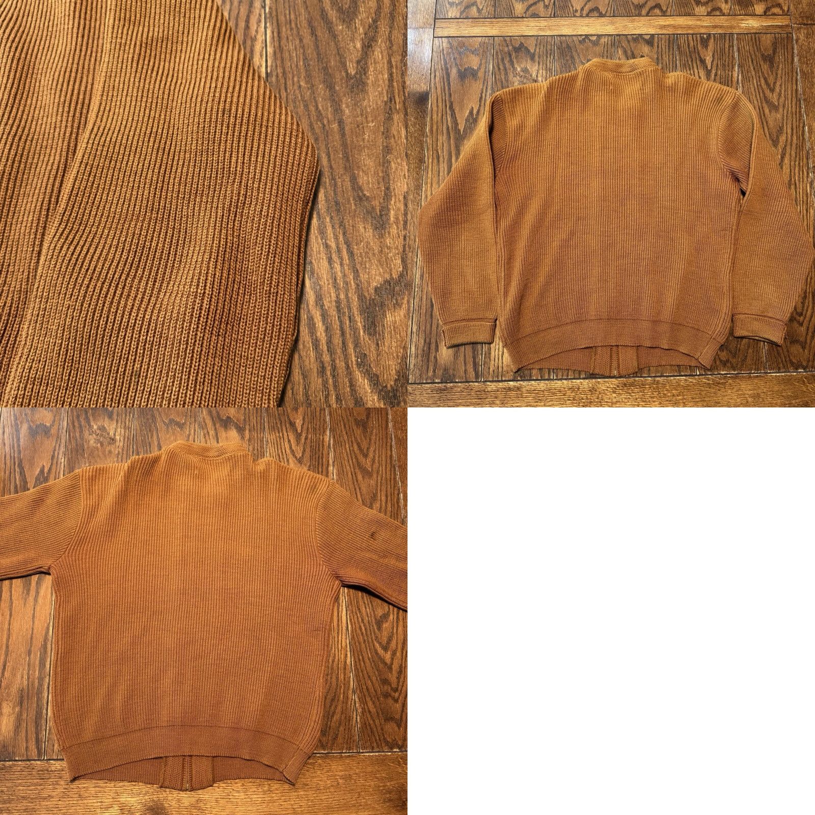 Vintage VINTAGE Brentwood Sportswear Full Zip Wool Sweater Mens Size Medium Brown Size US M / EU 48-50 / 2 - 8 Thumbnail