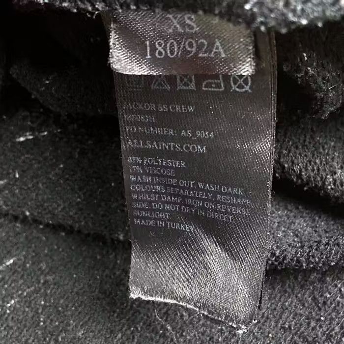 Allsaints Mens T Shirt Allsaints Size XS Short Sleeve Size US XS / EU 42 / 0 - 5 Thumbnail