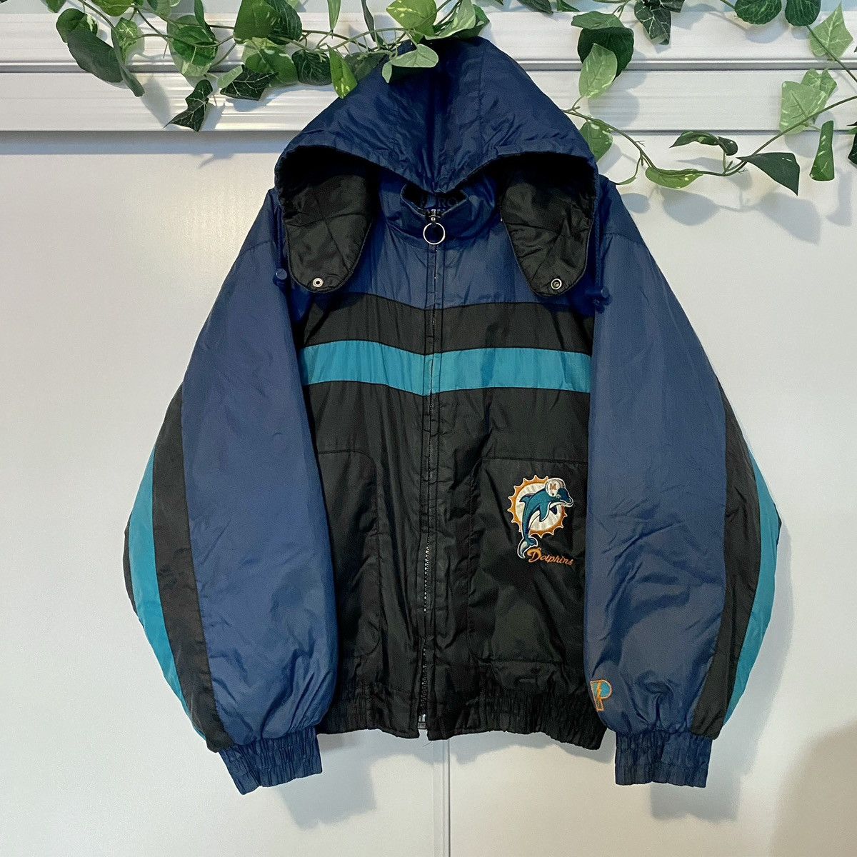 NFL Pro Player Miami Dolphins Jacket Size M Teal Vintage 90s Size US M / EU 48-50 / 2 - 1 Thumbnail