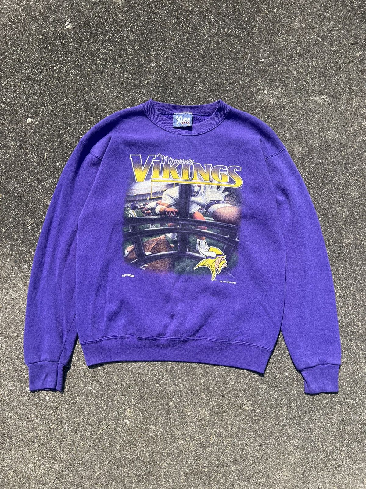 Nutmeg × Vintage Vintage Minnesota Vikings Sweatshirt Size US XL / EU 56 / 4 - 1 Thumbnail