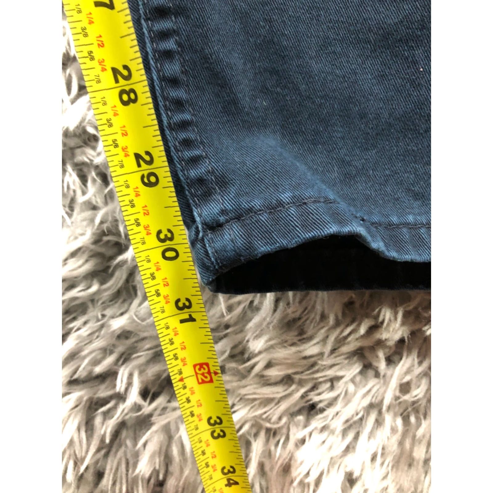 Lee Lee Riveted By Lee Straight Chino Pants Mens 36x32 Blue Workwear 5-Pocket Zip Button Flat Front Slimming Stretch Regular Straight Leg Vintage No Size US 36 / EU 52 - 3 Thumbnail