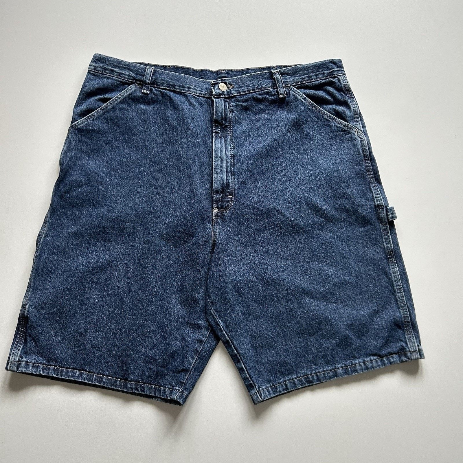Vintage Vintage Wrangler Jorts Mens 38 Denim Carpenter Jean Shorts Size US 38 / EU 54 - 2 Thumbnail