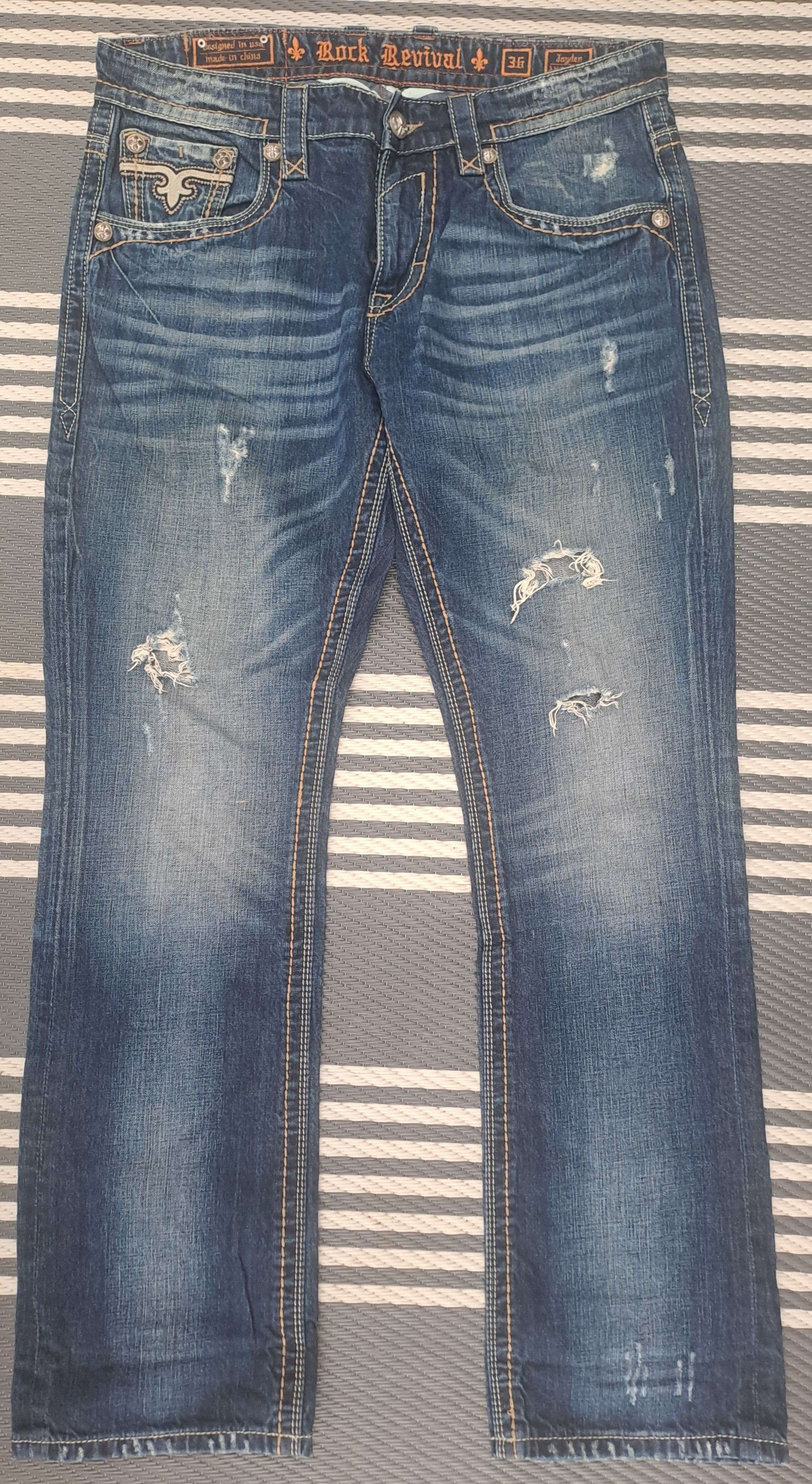 Rock Revival Vintage mens Rock Revival Jayden jeans '36' size Size US 36 / EU 52 - 1 Thumbnail