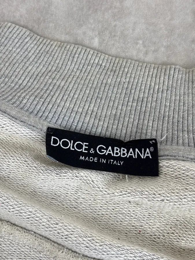 Dolce & Gabbana AW2005 Dolce & Gabbana Grey & Purple Logo Zip-Up Sweater Size US S / EU 44-46 / 1 - 9 Thumbnail