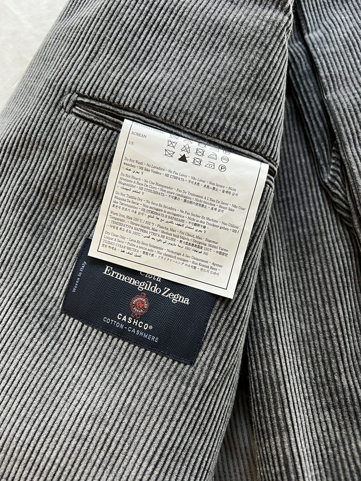 Suitsupply Grey Corduroy Suit 42L Long from Suitsupply Size 42L - 6 Thumbnail