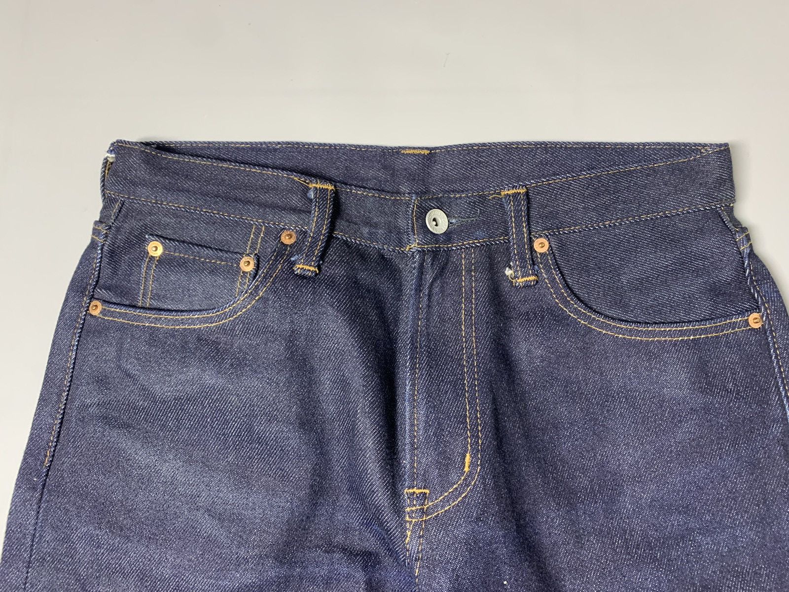 Iron Heart IRON HEART 634Z — 21 oz EXTRA HEAVY JAPANESE BIKER DENIM Size US 32 / EU 48 - 3 Thumbnail