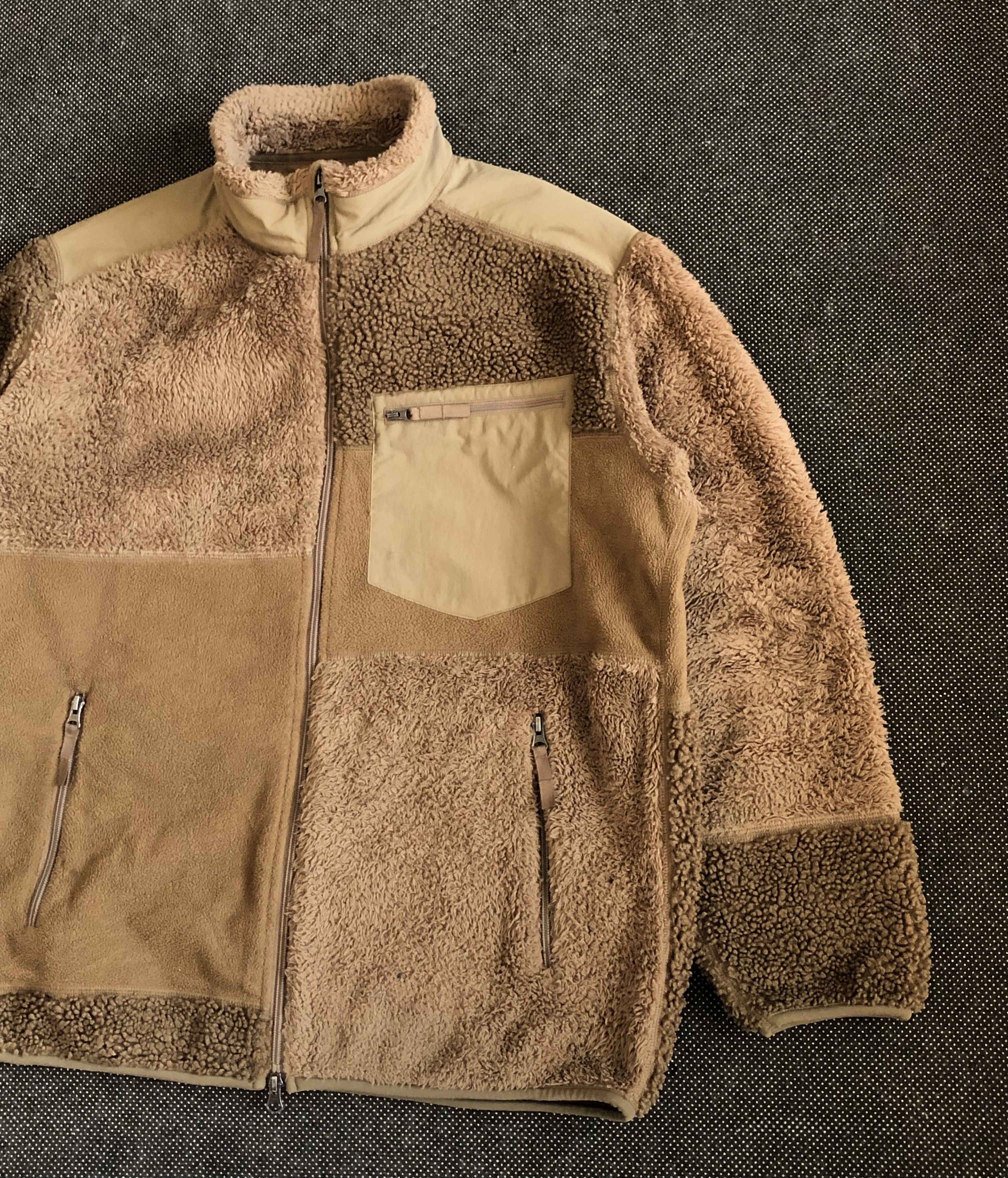 Engineered Garments × Uniqlo UNIQLO X ENGINEERED GARMENTS PATCHWORK FLEECE SHERPA JACKET Size US XL / EU 56 / 4 - 6 Thumbnail