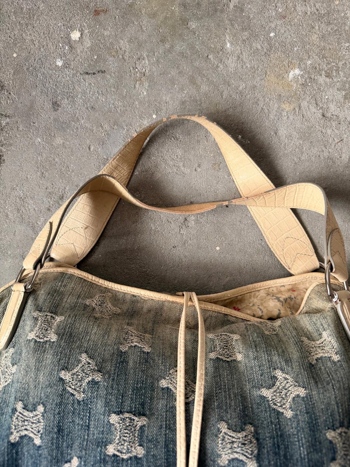 Celine Celine Macadam Bittersweet Denim Shoulder Bag Gradient Blue Size ONE SIZE - 3 Thumbnail