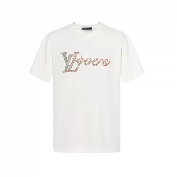 louis vuitton White beaded embroidered short sleeve