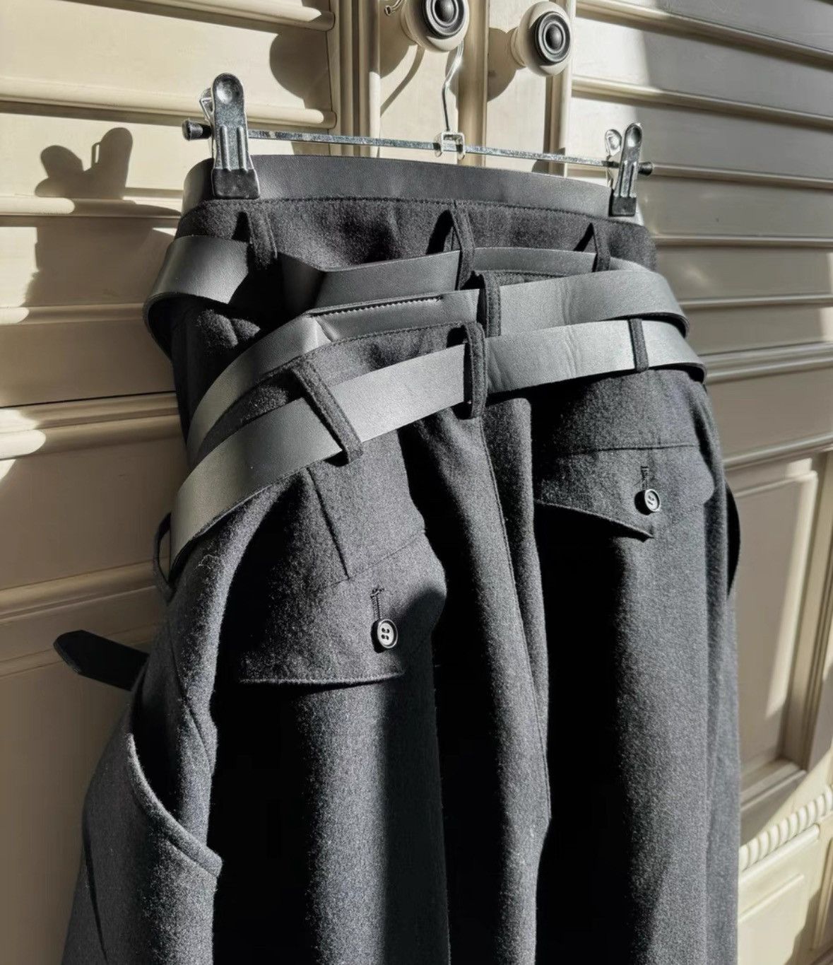 Junya Watanabe Junya Watanabe 24AW style quadruple belt woollen trousers Size 23" - 4 Thumbnail