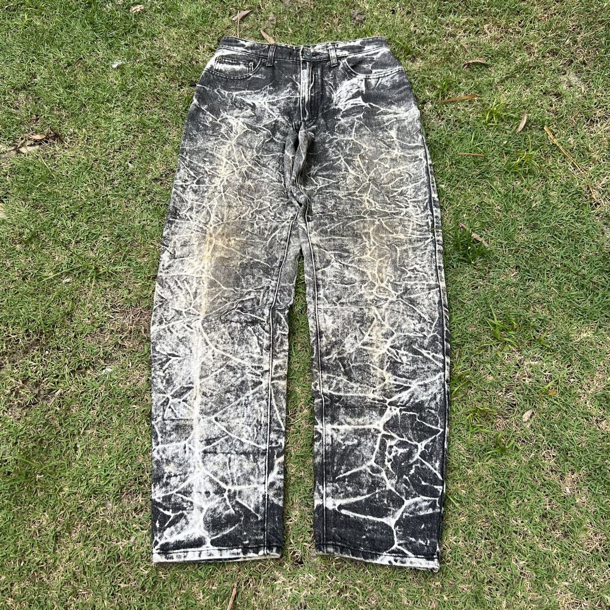 Japanese Brand “BOBSON” ACID WASH GREY JEANS Size US 28 / EU 44 - 1 Thumbnail