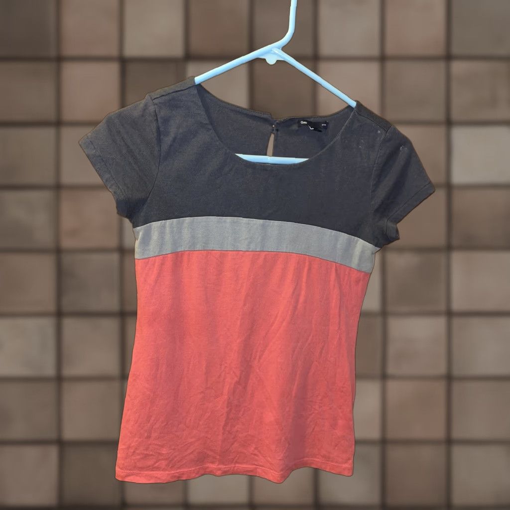 Gap GAP Womens XS Stripe T-Shirt Jersey Short Sleeve Round Neck Casual All Seasons 90s Size XS / US 0-2 / IT 36-38 - 1 Thumbnail