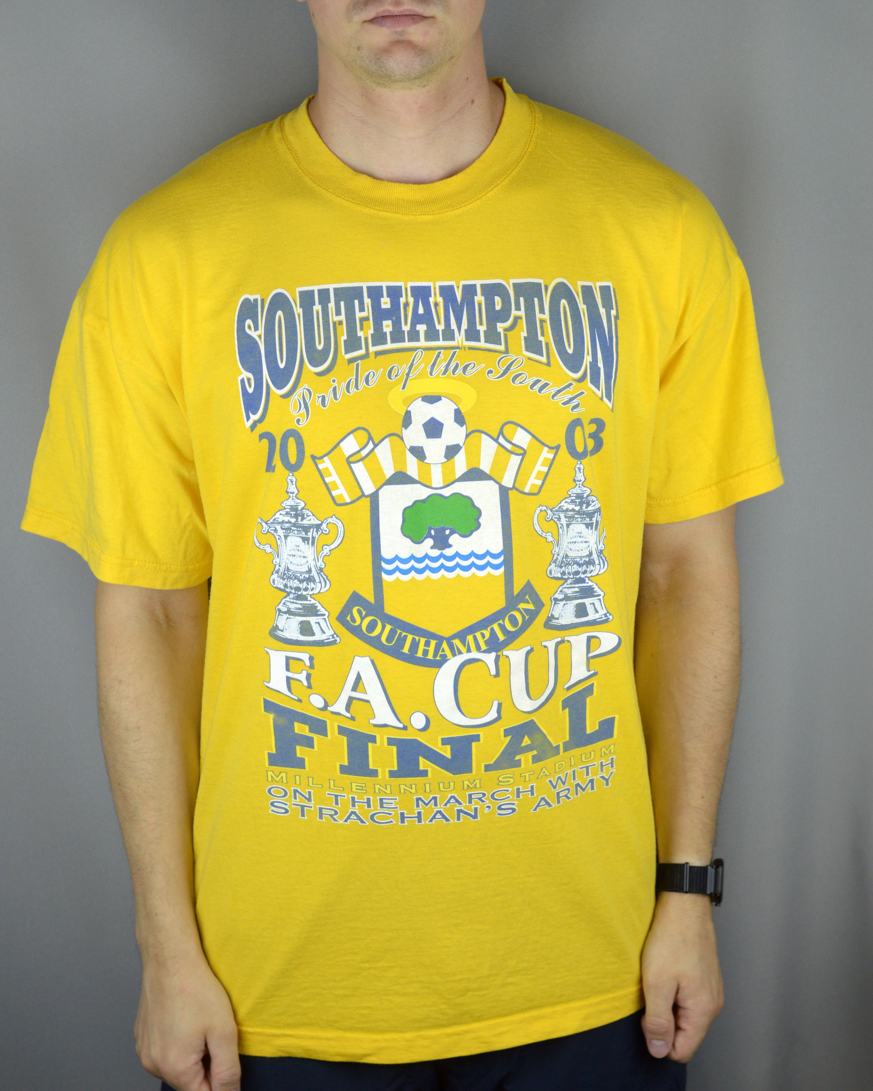 Vintage Vintage Southampton 2003 Final FA Cup t shirt Size US XL / EU 56 / 4 - 1 Thumbnail